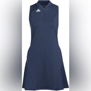 Adidas Women's HEAT.RDY Sleeveless Golf Dress in navy blue small